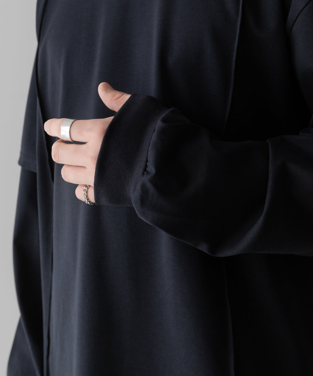 ssstein(シュタイン)のOVERSIZED LAYERED SLEEVE TEE - DARK NAVYの公式通販サイトsession福岡セレクトショップ
