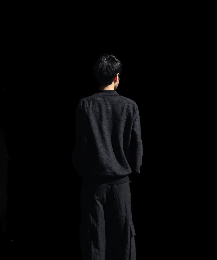 ssstein(シュタイン)のSLUB COTTON KNIT SKIPPER LS - BLACKの公式通販サイトsession福岡セレクトショップ