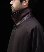 画像をギャラリービューアに読み込む, ssstein(シュタイン)のOVERSIZED LAYERED COMBINATION COAT - DARK BROWNの公式通販サイトsession福岡セレクトショップ
