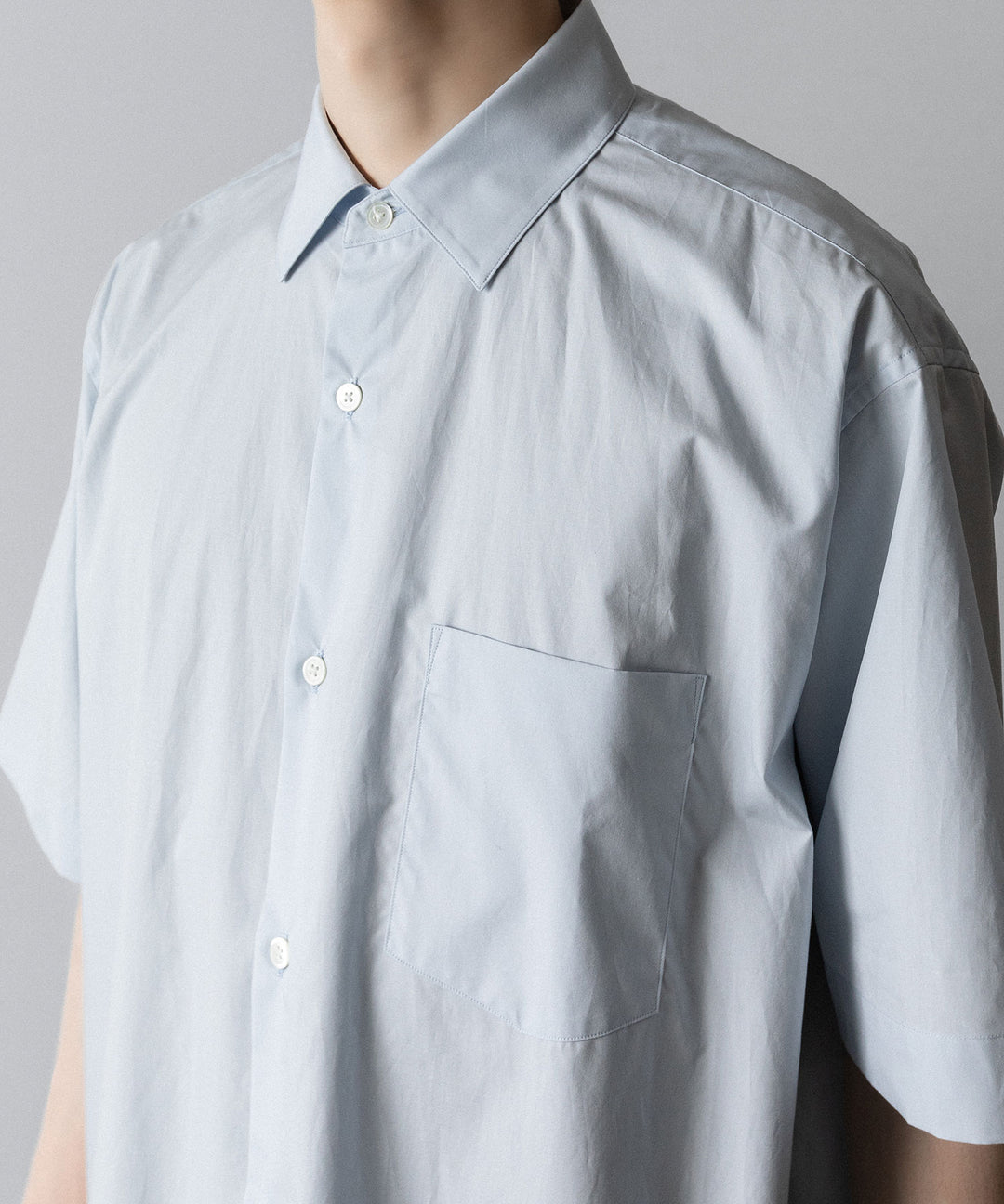 ssstein(シュタイン)のOVERSIZED SS SHIRT - OFF BLUEの公式通販サイトsession福岡セレクトショップ