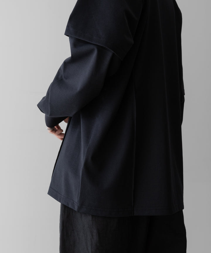 ssstein(シュタイン)のOVERSIZED LAYERED SLEEVE TEE - DARK NAVYの公式通販サイトsession福岡セレクトショップ
