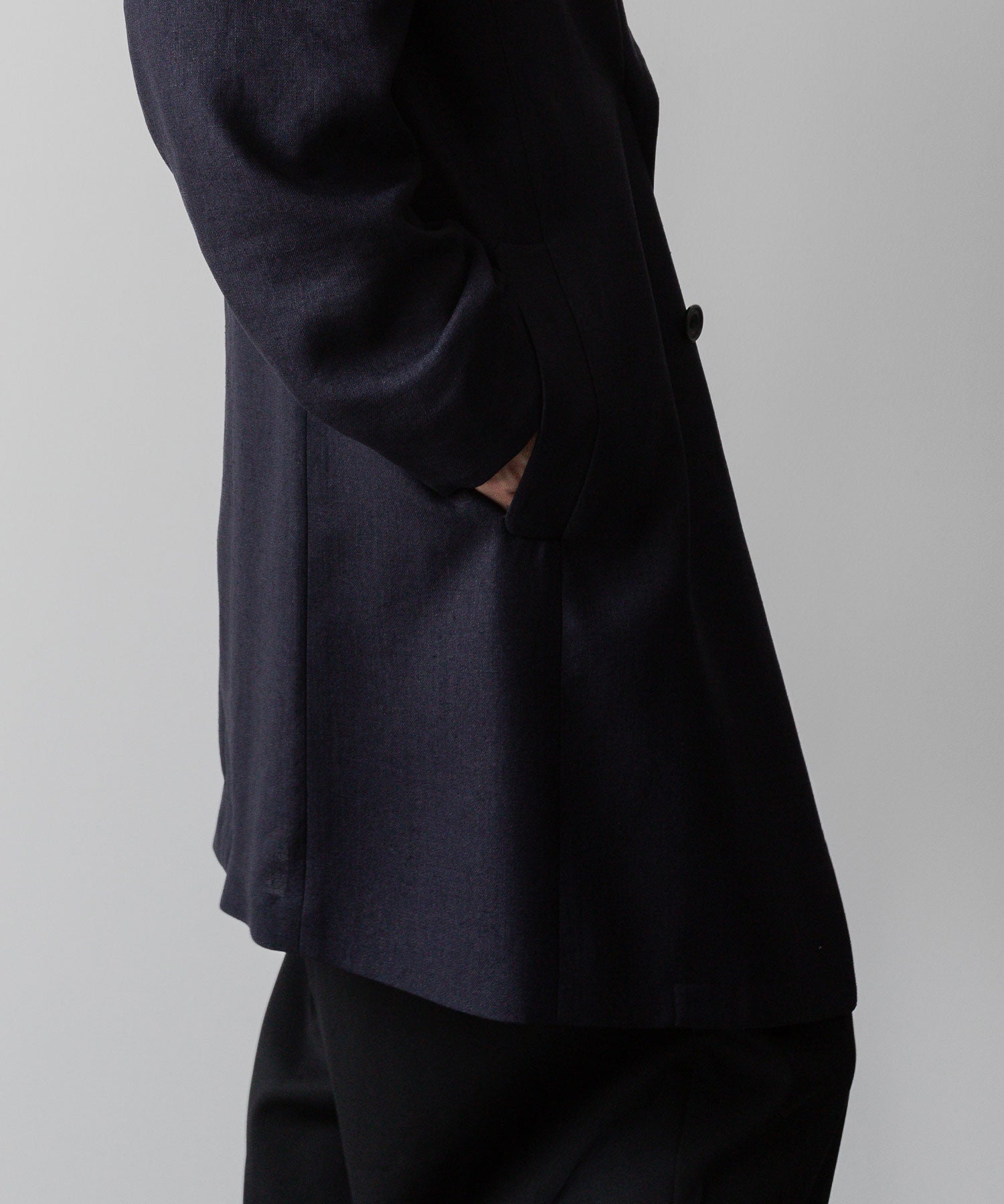 ato(アトウ)のSLUB YARN DOUBLE-BREASTED COAT - NAVY公式通販サイトsession福岡セレクトショップ