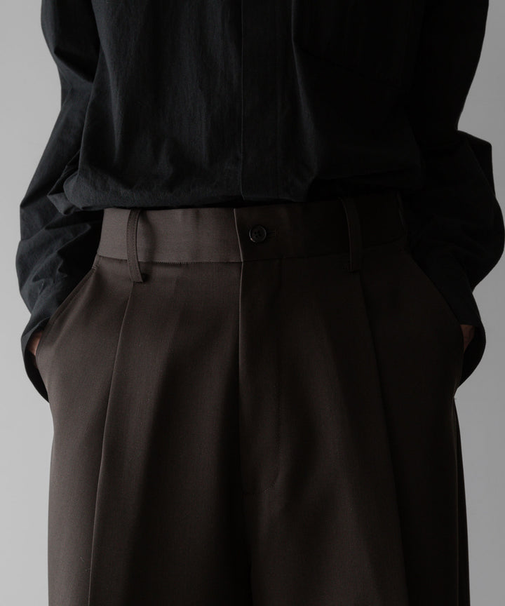 stein(シュタイン)の24SSコレクションEXTRA WIDE TROUSERS のMILITARY KHAKI sessionセッション福岡セレクトショップ 公式通販サイト