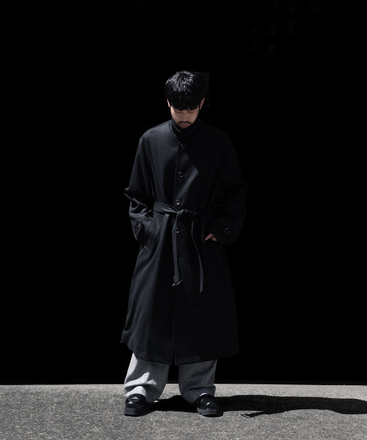 【ssstein】OVERSIZED INVESTIGATED COAT - BLACK