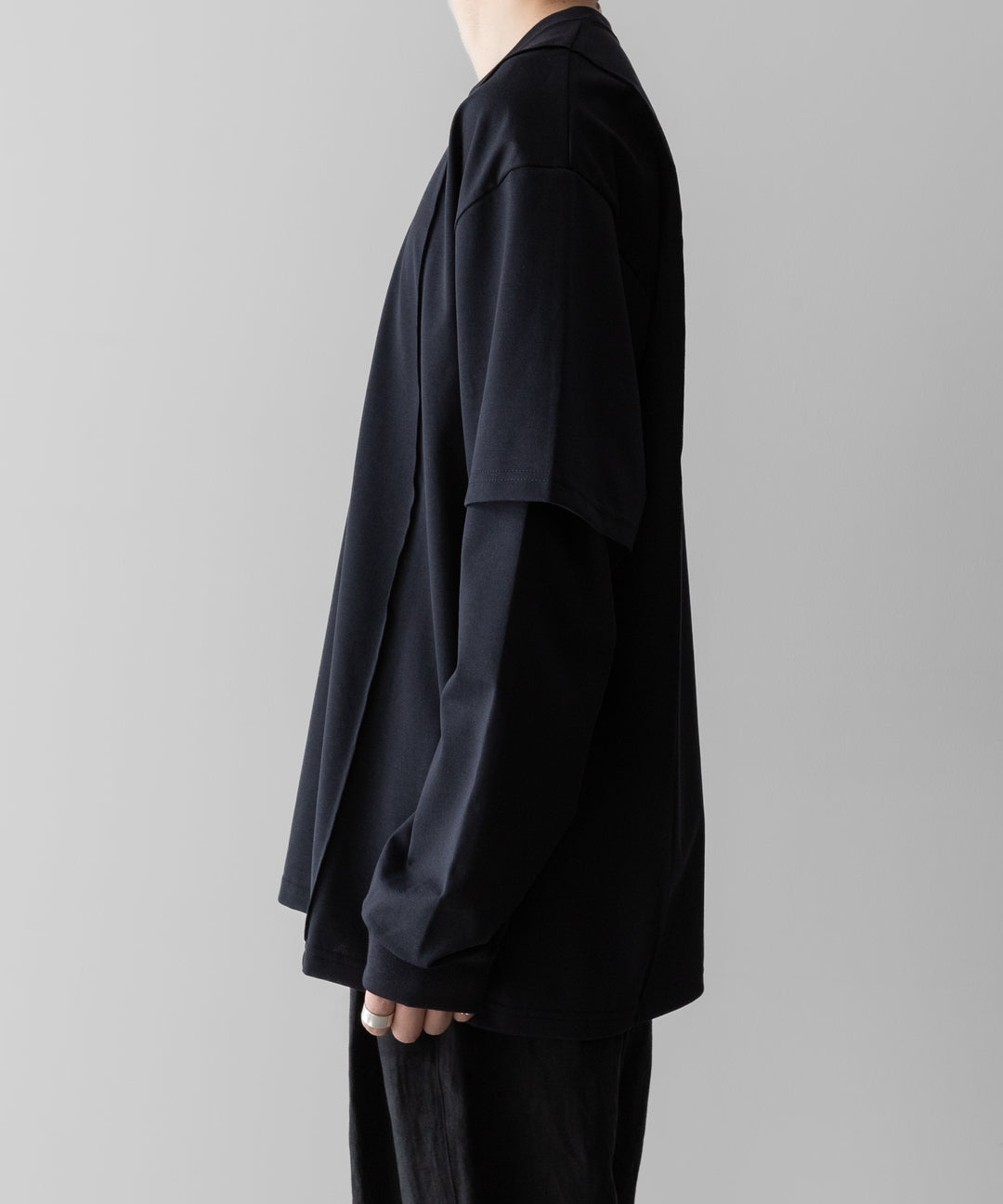 ssstein(シュタイン)のOVERSIZED LAYERED SLEEVE TEE - DARK NAVYの公式通販サイトsession福岡セレクトショップ
