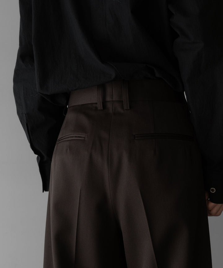 stein(シュタイン)の24SSコレクションEXTRA WIDE TROUSERS のMILITARY KHAKI sessionセッション福岡セレクトショップ 公式通販サイト