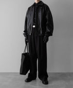 画像をギャラリービューアに読み込む, ssstein(シュタイン)のC/SI TWILL OVERSIZED REGULAR COLLAR SHIRT - BLACKの公式通販サイトsession福岡セレクトショップ
