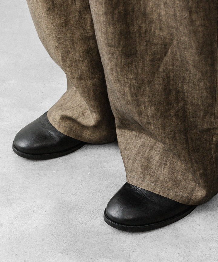 nakedgauge ネイキッドゲージのSUMI LINEN WIDE EASY CARGO PANTSのKHAKI公式通販サイトsession福岡セレクトショップ