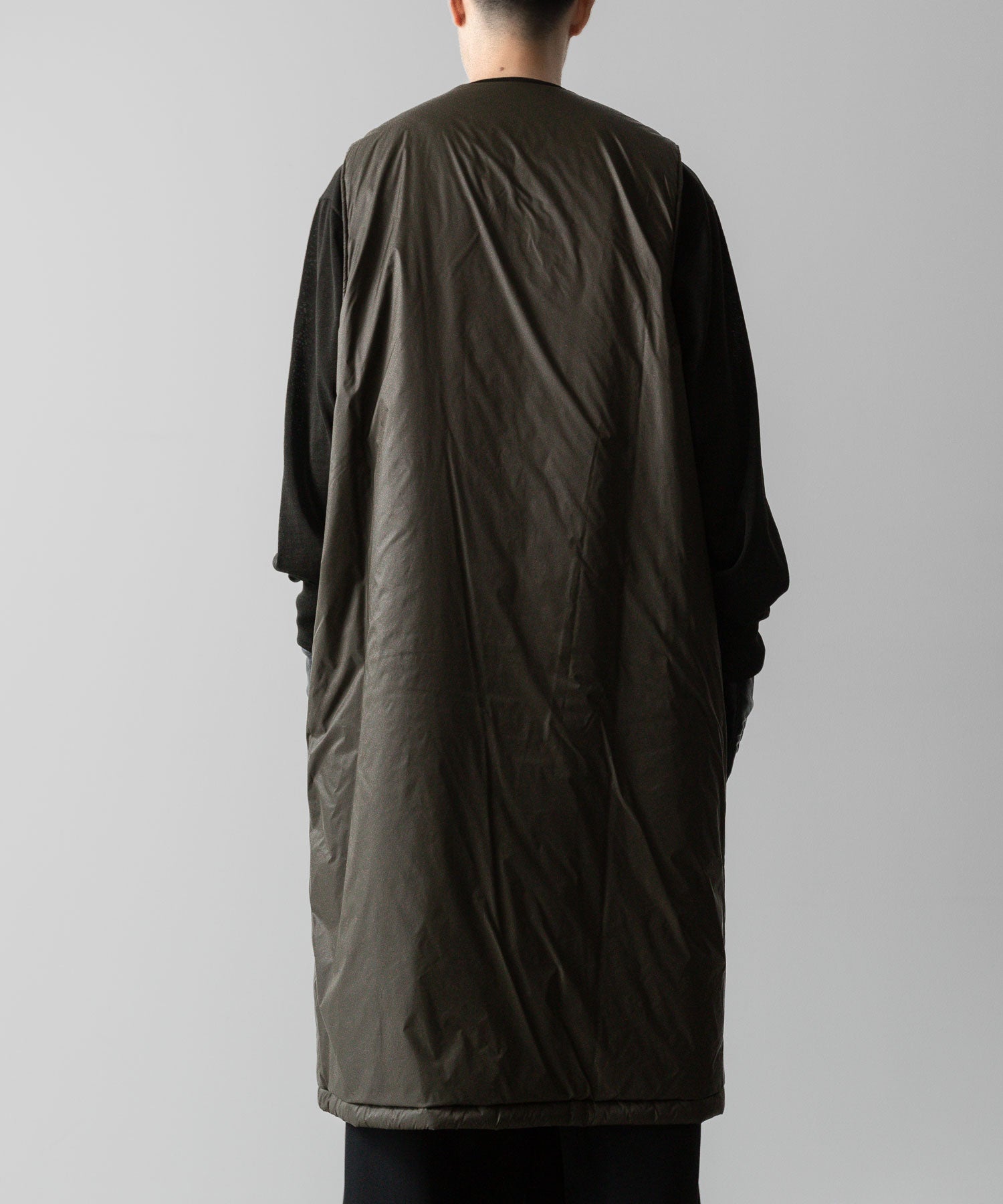 ssstein(シュタイン)の23AWコレクションPADDED MILITARY LONG VESTのMILITARY KHAKI sessionセッション福岡セレクトショップ 公式通販サイト