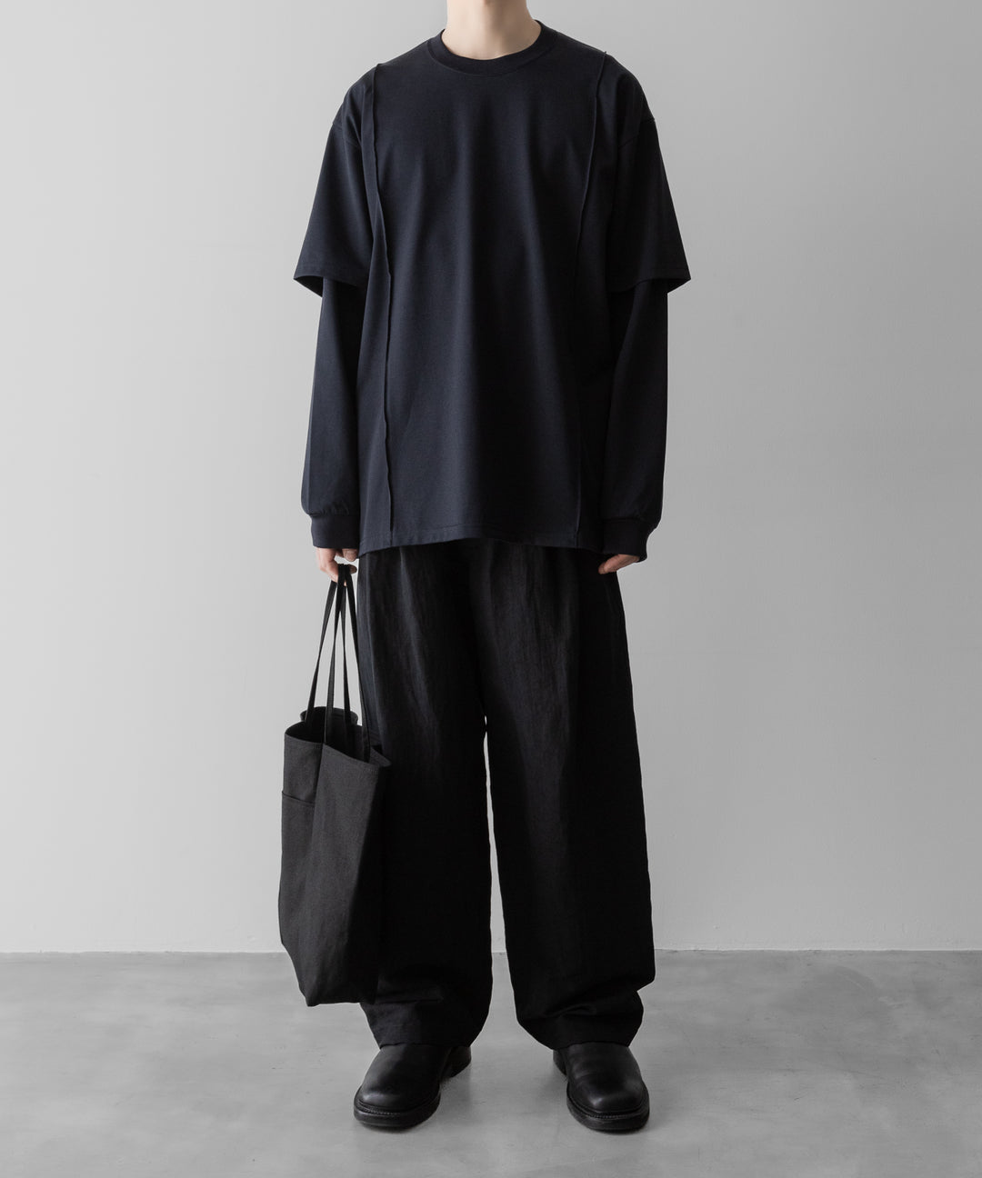 ssstein(シュタイン)のOVERSIZED LAYERED SLEEVE TEE - DARK NAVYの公式通販サイトsession福岡セレクトショップ
