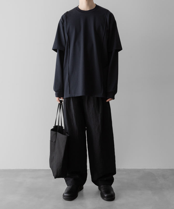 ssstein(シュタイン)のOVERSIZED LAYERED SLEEVE TEE - DARK NAVYの公式通販サイトsession福岡セレクトショップ

