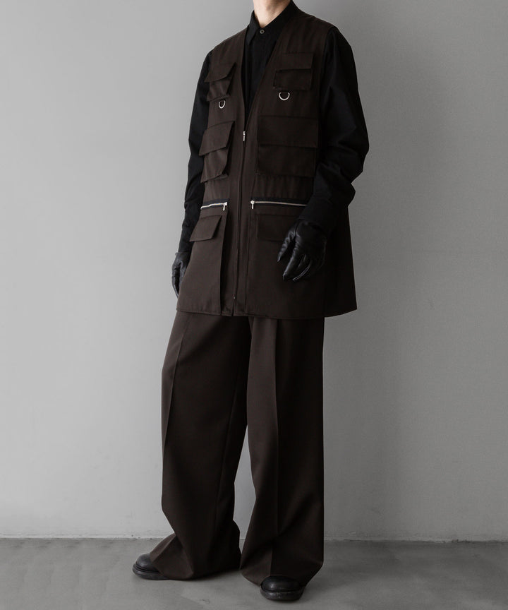 stein(シュタイン)の24SSコレクションOVERSIZED MULTI POCKET VESTのMILITARY KHAKI sessionセッション福岡セレクトショップ 公式通販サイト