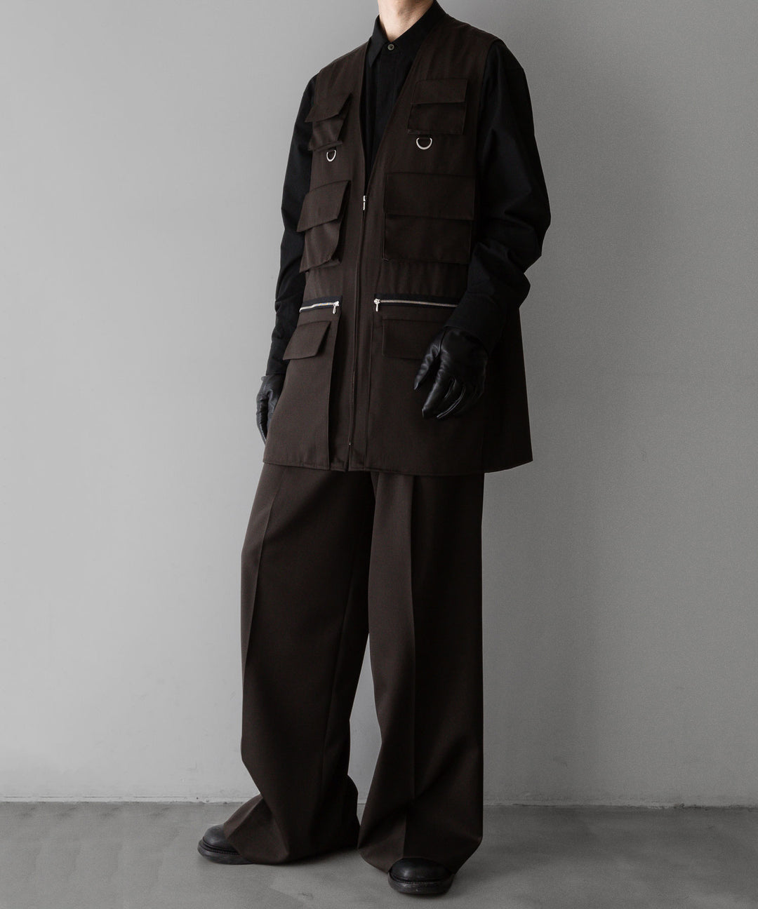 stein(シュタイン)の24SSコレクションEXTRA WIDE TROUSERS のMILITARY KHAKI sessionセッション福岡セレクトショップ 公式通販サイト