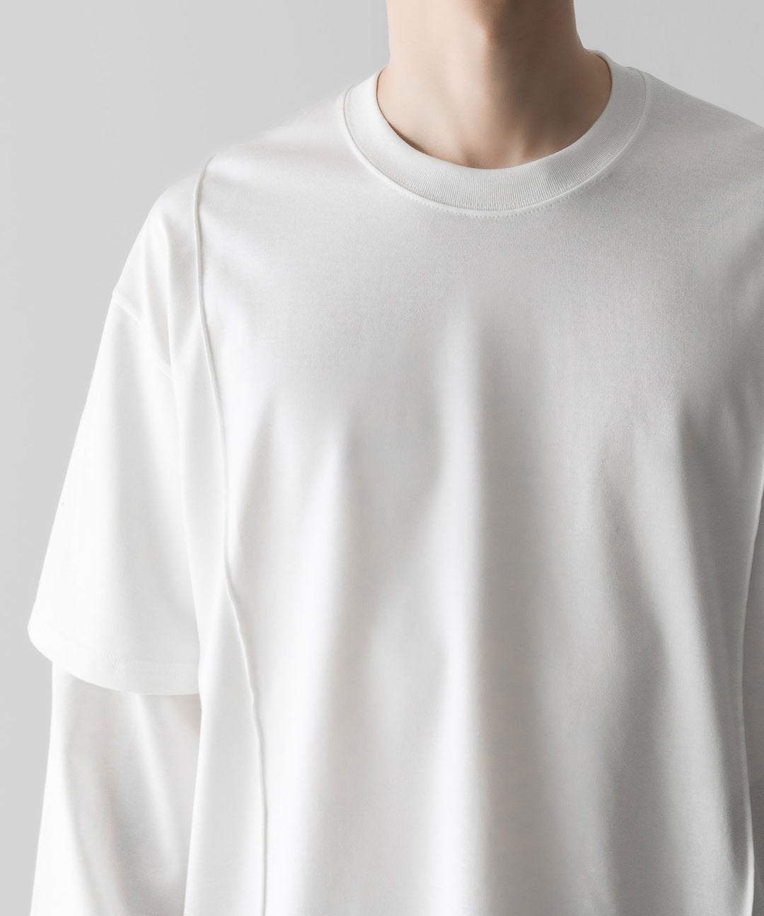 ssstein(シュタイン)のOVERSIZED LAYERED SLEEVE TEE - WHITEの公式通販サイトsession福岡セレクトショップ
