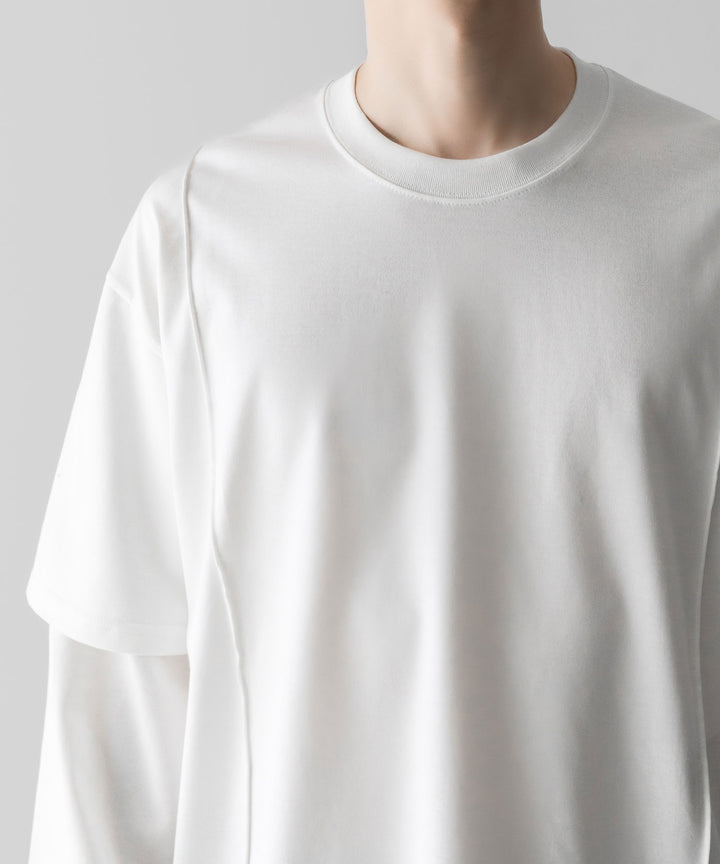 ssstein(シュタイン)のOVERSIZED LAYERED SLEEVE TEE - WHITEの公式通販サイトsession福岡セレクトショップ