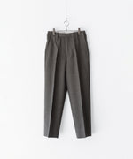画像をギャラリービューアに読み込む, INTÉRIM - インテリムのMILITARY WOOL SERGE 1-TUCK FRENCH ARMY WIDE TAPERED TROUSERのDUST GRAY公式通販サイトsession福岡セレクトショップ
