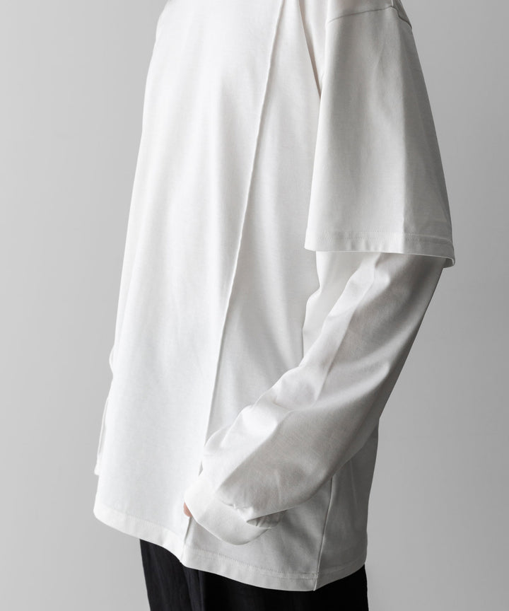 ssstein(シュタイン)のOVERSIZED LAYERED SLEEVE TEE - WHITEの公式通販サイトsession福岡セレクトショップ