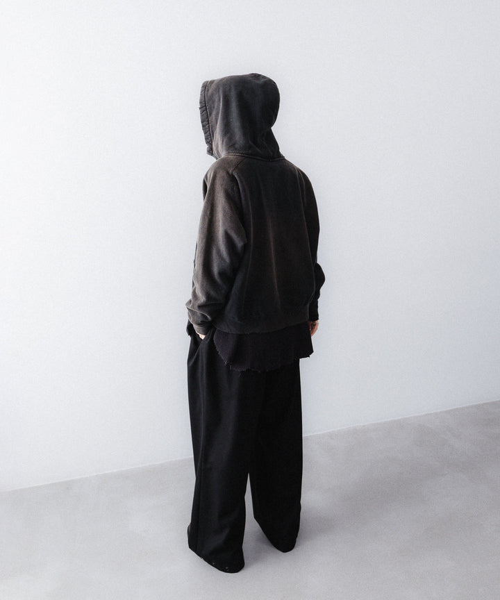 concause-コンコースのFRONT ZIP AFTER HOODIEのBLACK公式通販サイトsession福岡セレクトショップ