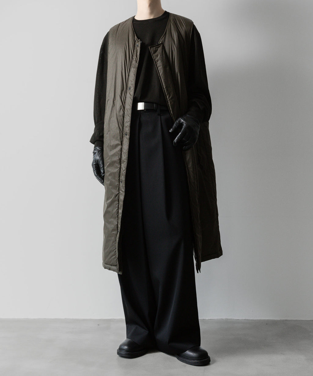 ssstein(シュタイン)の23AWコレクションPADDED MILITARY LONG VESTのMILITARY KHAKI sessionセッション福岡セレクトショップ 公式通販サイト