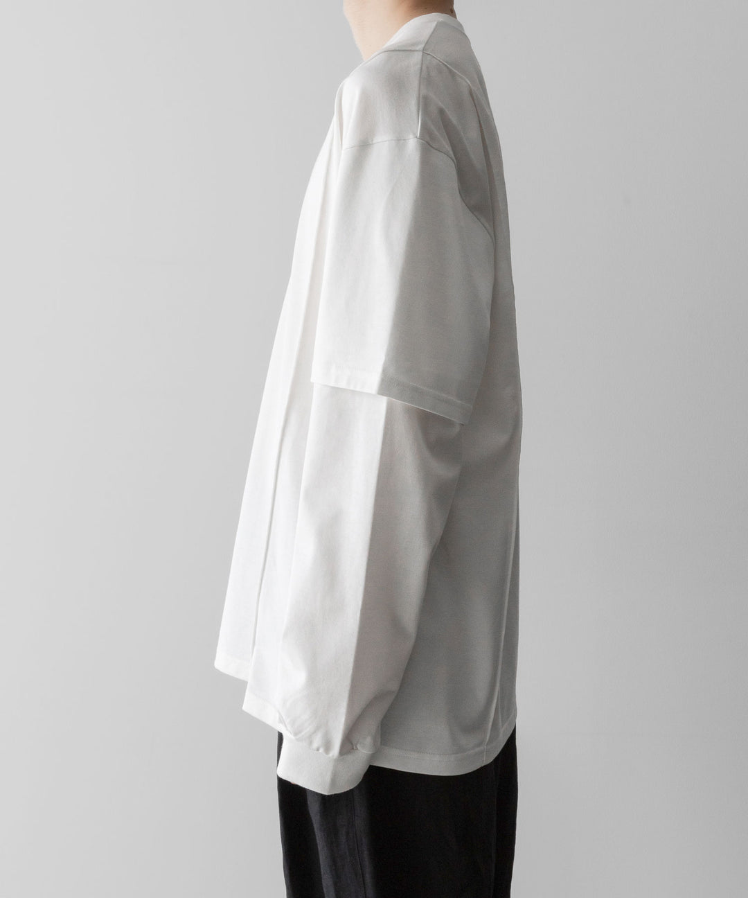 ssstein(シュタイン)のOVERSIZED LAYERED SLEEVE TEE - WHITEの公式通販サイトsession福岡セレクトショップ