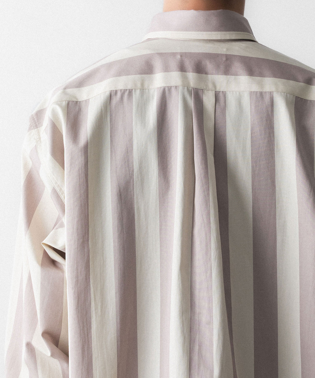 REVERBERATE リバーバレイトのREGULAR COLLAR SHIRT-STのBEIGE×LAVENDER 公式通販サイトsession福岡セレクトショップ