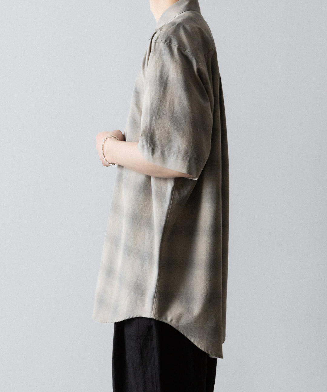 ssstein(シュタイン)のC/R CHECK OVERSIZED SS SHIRT - TAUPE×GREY OMBREの公式通販サイトsession福岡セレクトショップ