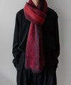 【stein】GRADATION MOHAIR MUFFLER - RED