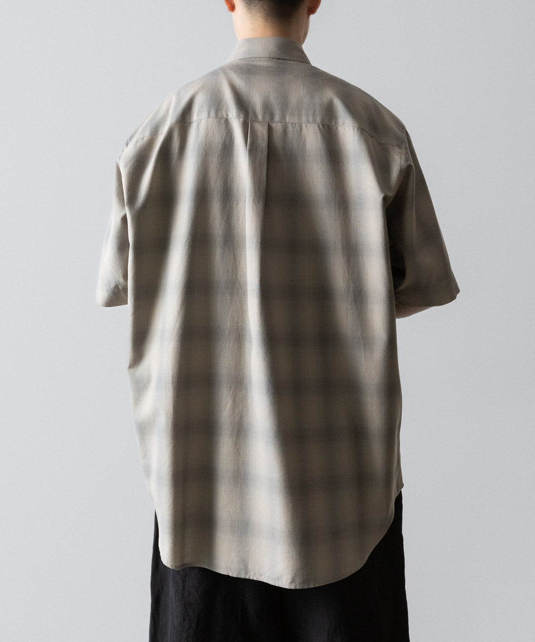 ssstein(シュタイン)のC/R CHECK OVERSIZED SS SHIRT - TAUPE×GREY OMBREの公式通販サイトsession福岡セレクトショップ