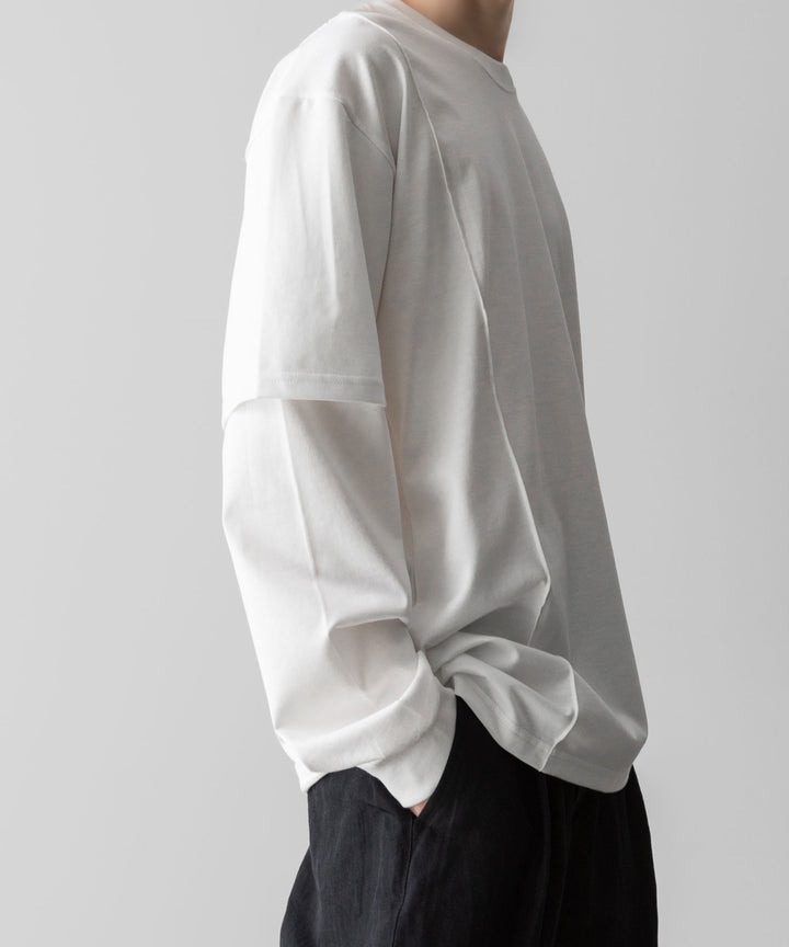 ssstein(シュタイン)のOVERSIZED LAYERED SLEEVE TEE - WHITEの公式通販サイトsession福岡セレクトショップ