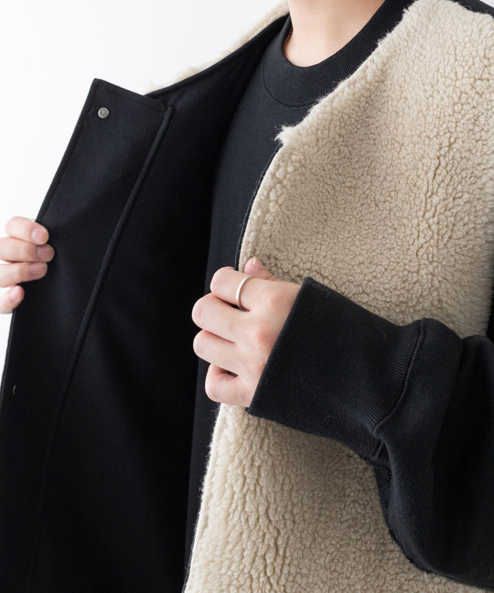 stein(シュタイン)の23AWコレクションWOOL FUR REVERSIBLE VESTのBEIGE 