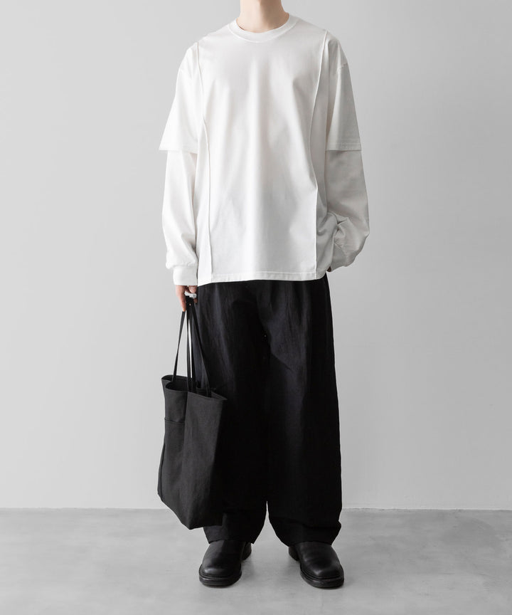 ssstein(シュタイン)のOVERSIZED LAYERED SLEEVE TEE - WHITEの公式通販サイトsession福岡セレクトショップ