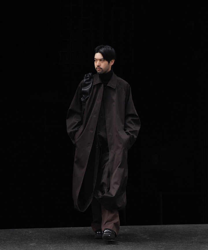 ssstein(シュタイン)のOVERSIZED LAYERED COMBINATION COAT - DARK BROWNの公式通販サイトsession福岡セレクトショップ