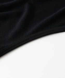 ssstein / シュタイン】FINE WOOL OVERSIZED NO SLEEVE TEE - BLACK