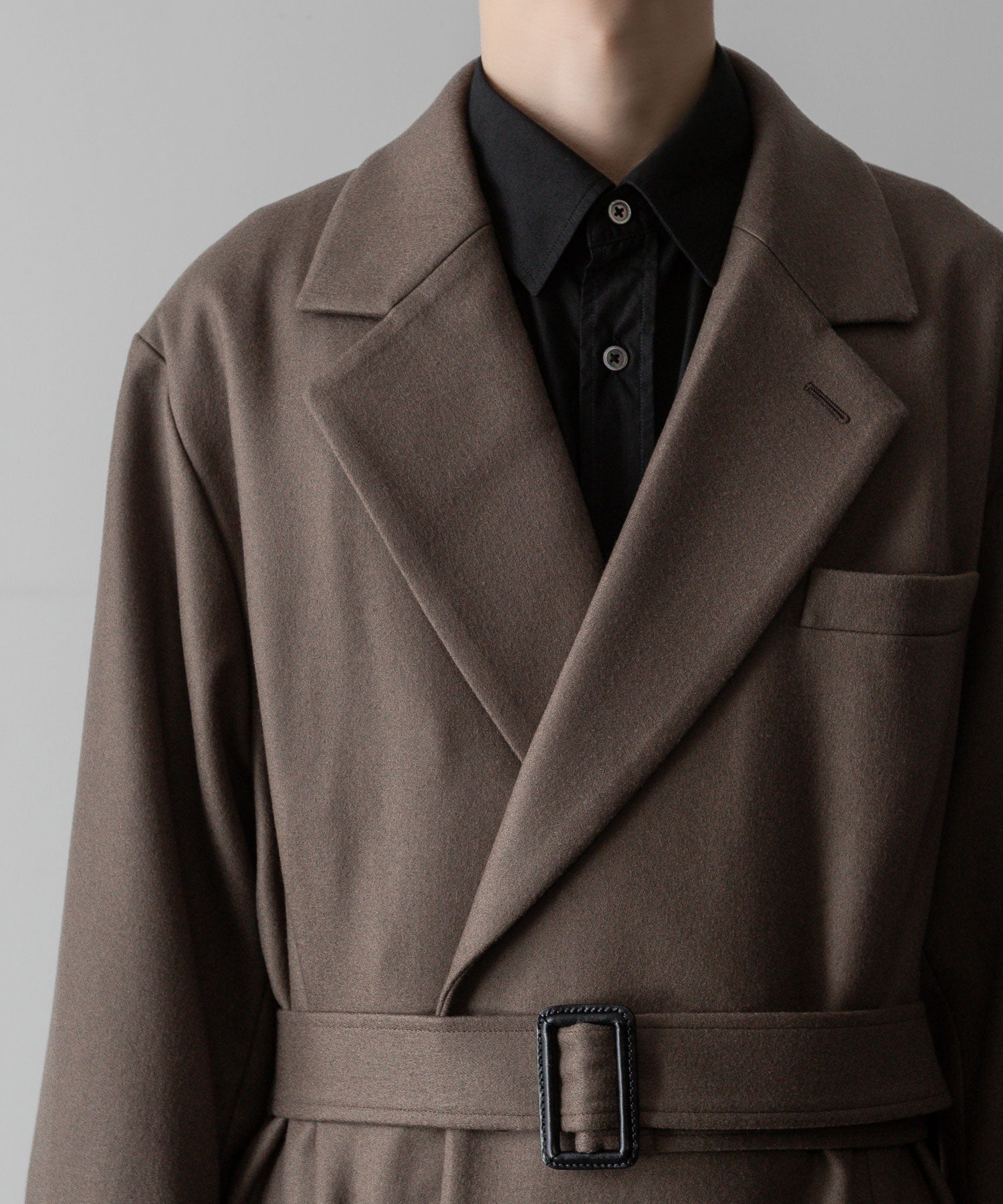 ssstein(シュタイン)の24AWコレクション OVERSIZED MAXI-LENGTH DOUBLE BREASTED COAT - DARK GREIGE 公式通販サイトsession福岡セレクトショップ