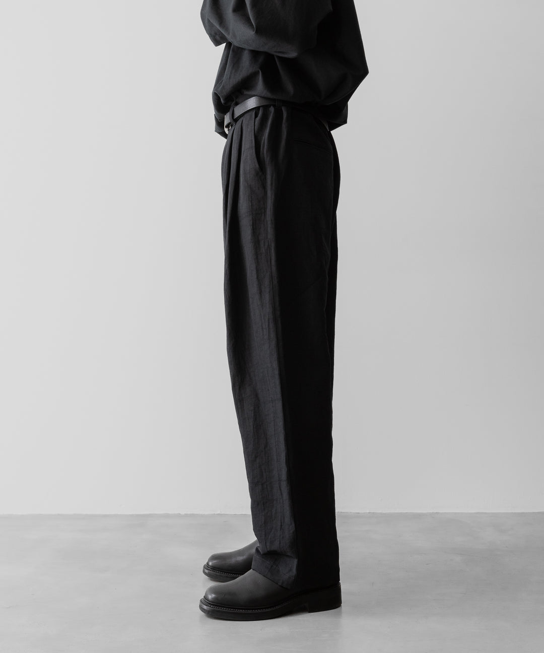 ssstein(シュタイン)のLI/NY POPLIN WIDE EASY TROUSERS - BLACKの公式通販サイトsession福岡セレクトショップ