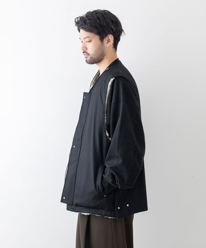 stein(シュタイン)の23AWコレクションWOOL FUR REVERSIBLE VESTのBEIGE 