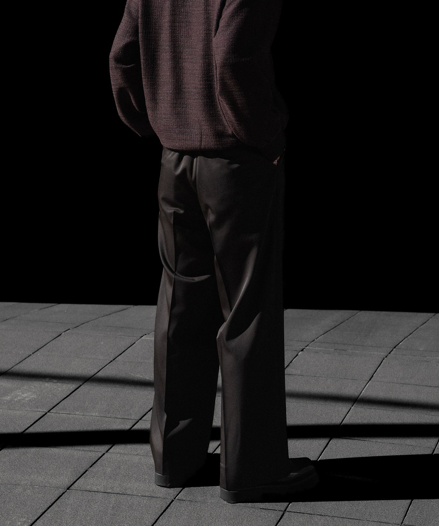 ssstein / シュタイン】EASY LONG WIDE TROUSERS (2/90 WOOL GABARDINE