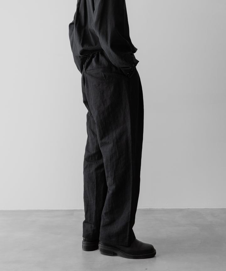 ssstein(シュタイン)のLI/NY POPLIN WIDE EASY TROUSERS - BLACKの公式通販サイトsession福岡セレクトショップ