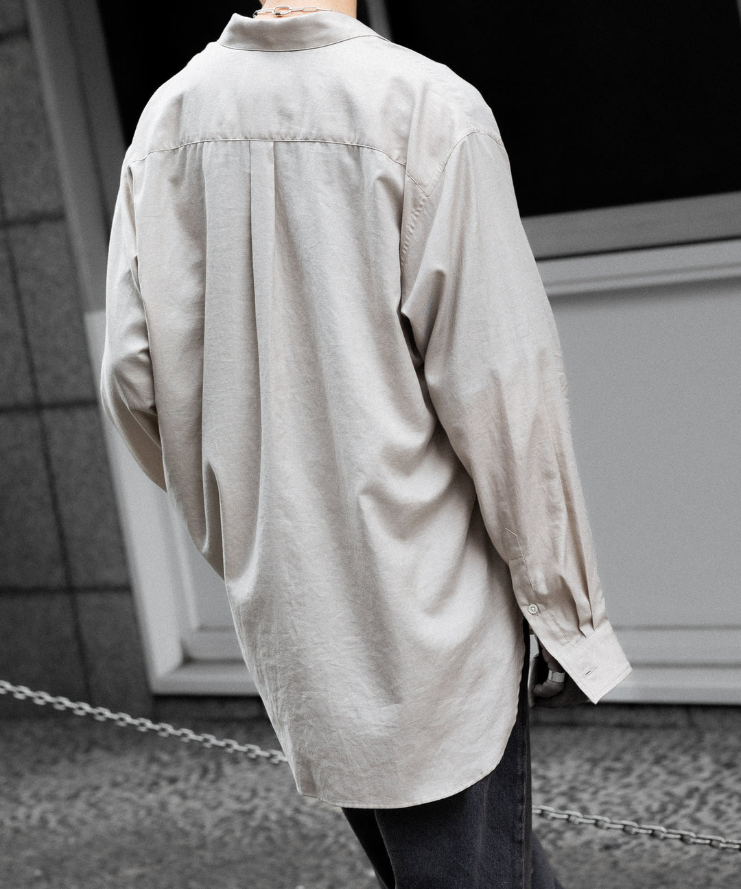 ssstein(シュタイン)のCOTTON/SILK OVERSIZED PULLOVER SHIRT - GREIGEの公式通販サイトsession福岡セレクトショップ