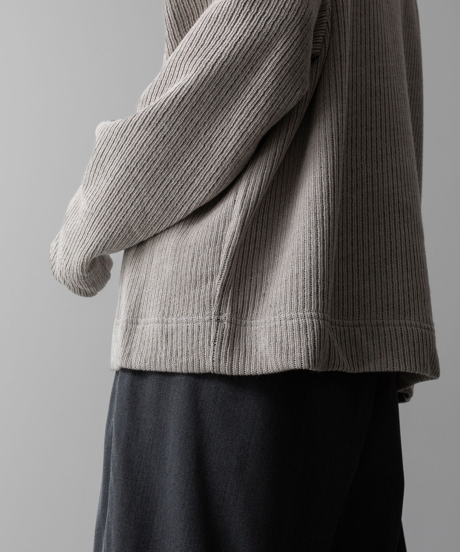 VEIN ヴェインのWO/PE QUARTER GAUGE KNIT HOODED PULLOVER SHIRT - X.OFF WHITEの公式通販サイトsession福岡セレクトショップ