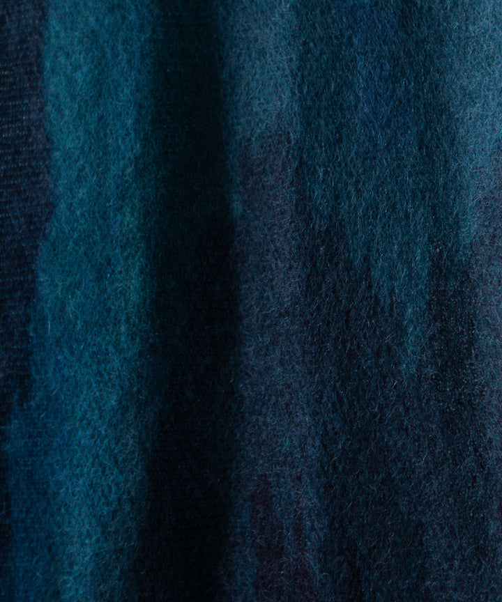 stein(シュタイン)の23AWコレクションGRADATION MOHAIR MUFFLERのBLUE GREEN sessionセッション福岡セレクトショップ 公式通販サイト