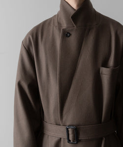 ssstein(シュタイン)の24AWコレクション OVERSIZED MAXI-LENGTH DOUBLE BREASTED COAT - DARK GREIGE 公式通販サイトsession福岡セレクトショップ