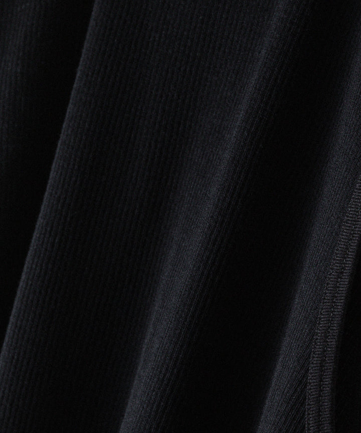 【ssstein】FINE WOOL OVERSIZED NO SLEEVE TEE - BLACK