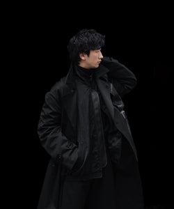 ssstein / シュタイン】SHRUNK NYLON OVERSIZED FLIGHT JACKET - BLACK