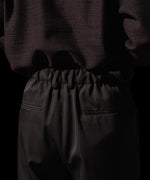 画像をギャラリービューアに読み込む, ssstein(シュタイン)のEASY LONG WIDE TROUSERS (2/90 WOOL GABARDINE) - DARK BROWNの公式通販サイトsession福岡セレクトショップ

