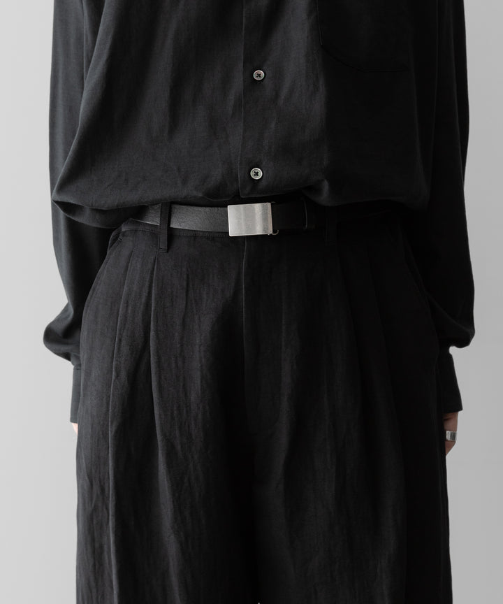 ssstein(シュタイン)のLI/NY POPLIN WIDE EASY TROUSERS - BLACKの公式通販サイトsession福岡セレクトショップ