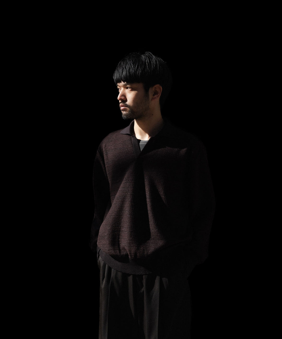 ssstein(シュタイン)のSLUB COTTON KNIT SKIPPER LS - DARK BROWNの公式通販サイトsession福岡セレクトショップ