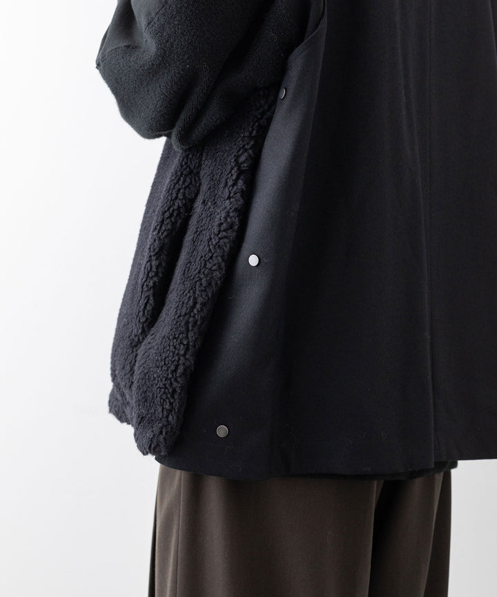 stein(シュタイン)の23AWコレクションWOOL FUR REVERSIBLE VESTのBLACK