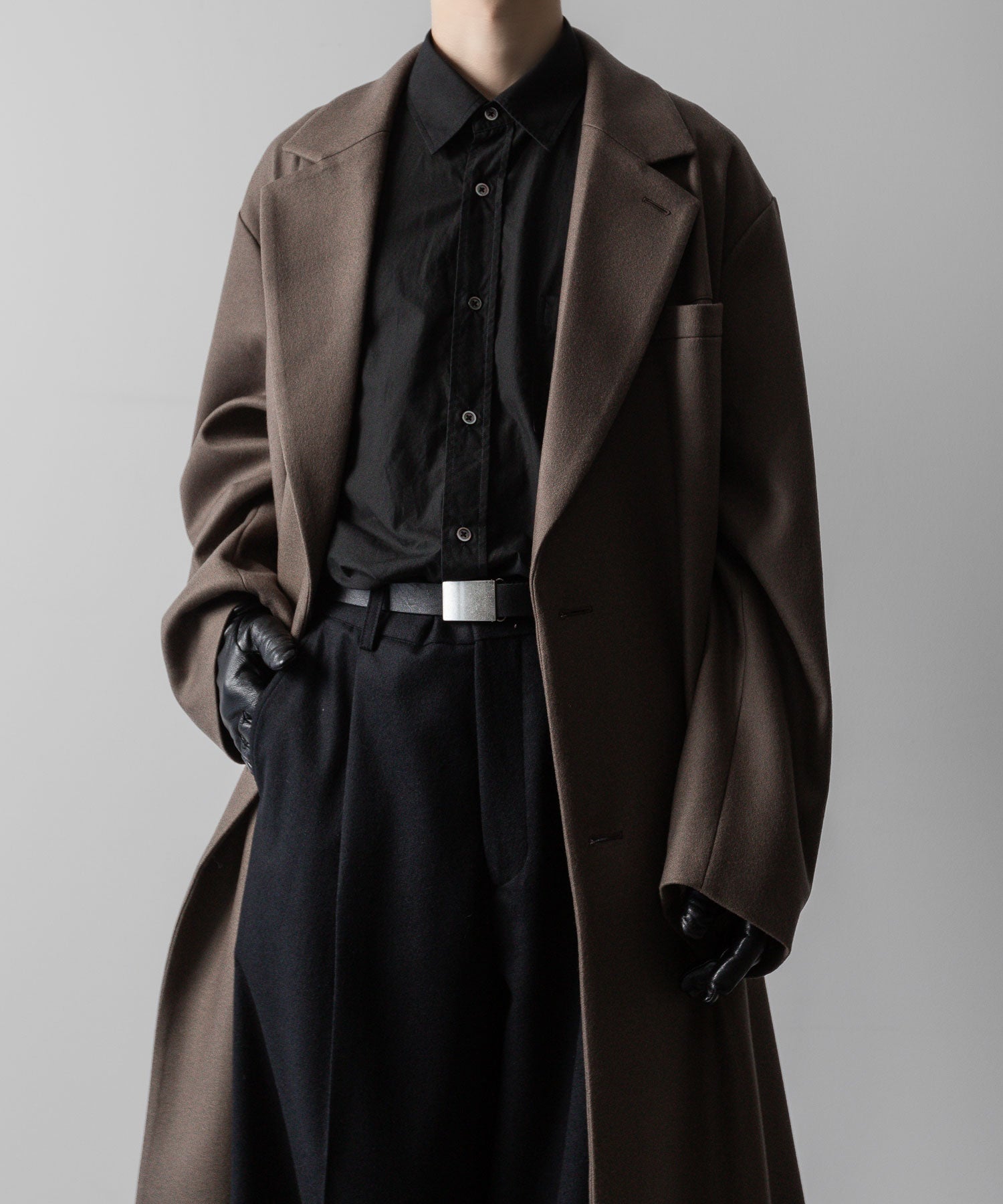 ssstein(シュタイン)の24AWコレクション OVERSIZED MAXI-LENGTH DOUBLE BREASTED COAT - DARK GREIGE 公式通販サイトsession福岡セレクトショップ