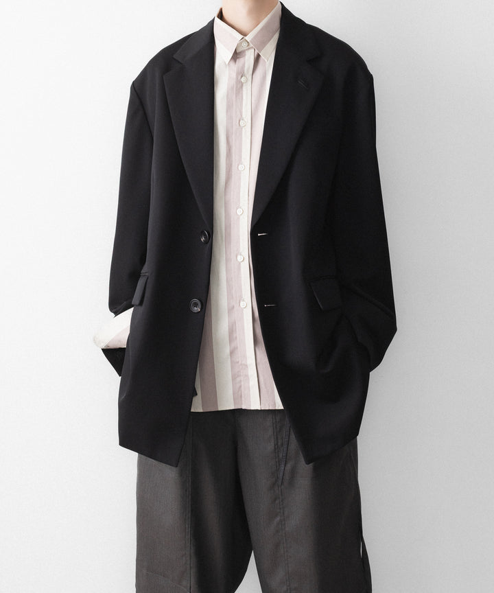 REVERBERATE リバーバレイトのREGULAR COLLAR SHIRT-STのBEIGE×LAVENDER 公式通販サイトsession福岡セレクトショップ